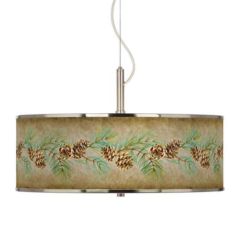 Cone Branch Giclee Glow 20&quot; Wide Pendant Light