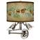 Cone Branch Giclee Plug-In Swing Arm Wall Lamp