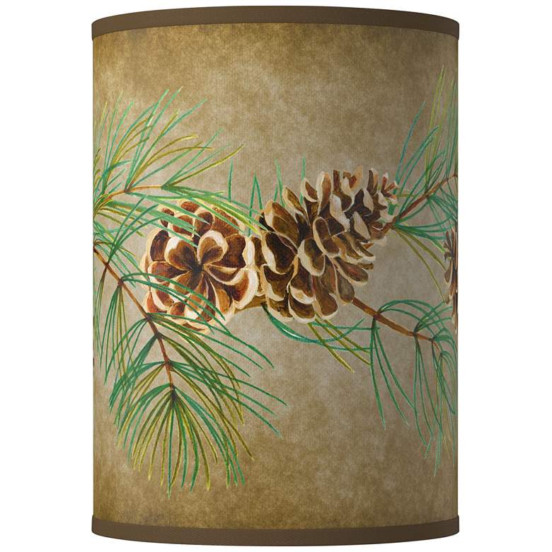 Image 1 Cone Branch Giclee Round Cylinder Lamp Shade 8x8x11 (Spider)