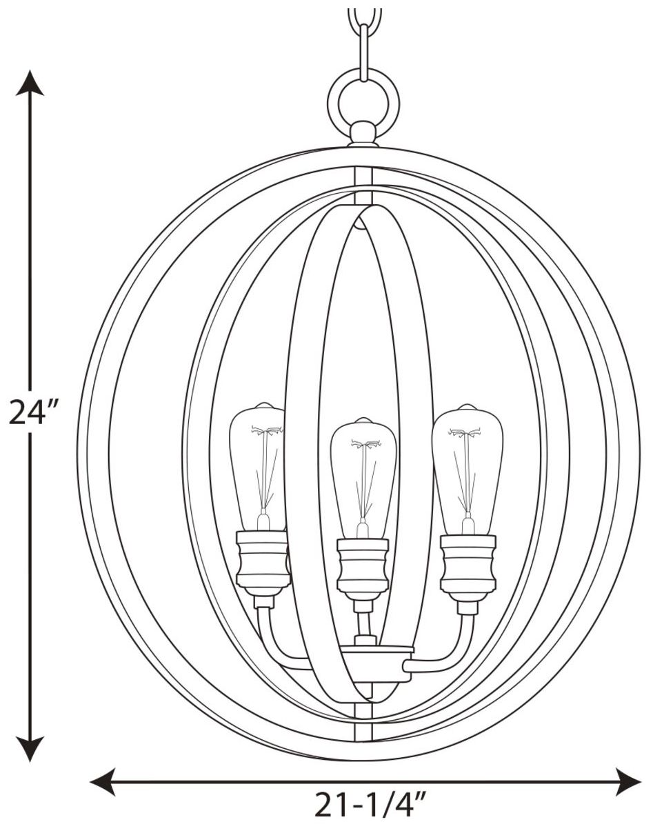 Image 4 Conestee Collection Three-Light Pendant Light more views