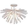 1_Confluence 20" Wide Piastra White 6-Light Ceiling Light