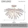 5_Confluence 20" Wide Piastra White 6-Light Ceiling Light more views