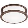 Conga 16" Wide Bronze LED Ceiling Light