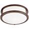 Conga 16" Wide Bronze LED Ceiling Light