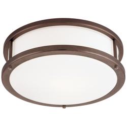 Conga 16" Wide Bronze LED Ceiling Light