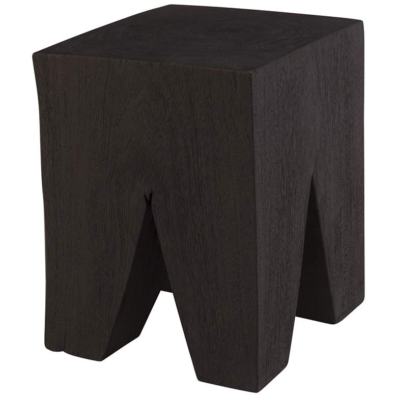 Image 1 Congaree 13 3/4 inch Wide Matte Black Wood Accent Table