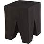 Congaree 13 3/4" Wide Matte Black Wood Accent Table