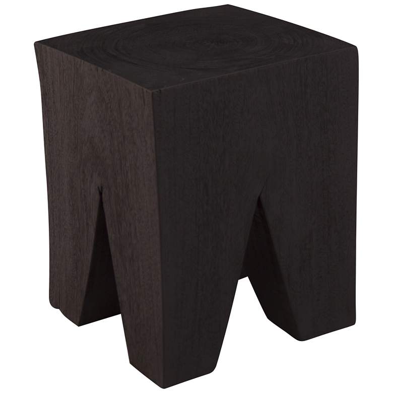 Image 3 Congaree 13 3/4 inch Wide Matte Black Wood Accent Table more views