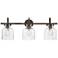 Congress 29 1/2" Wide Oil Rubbed Bronze 3-Light Bath Light