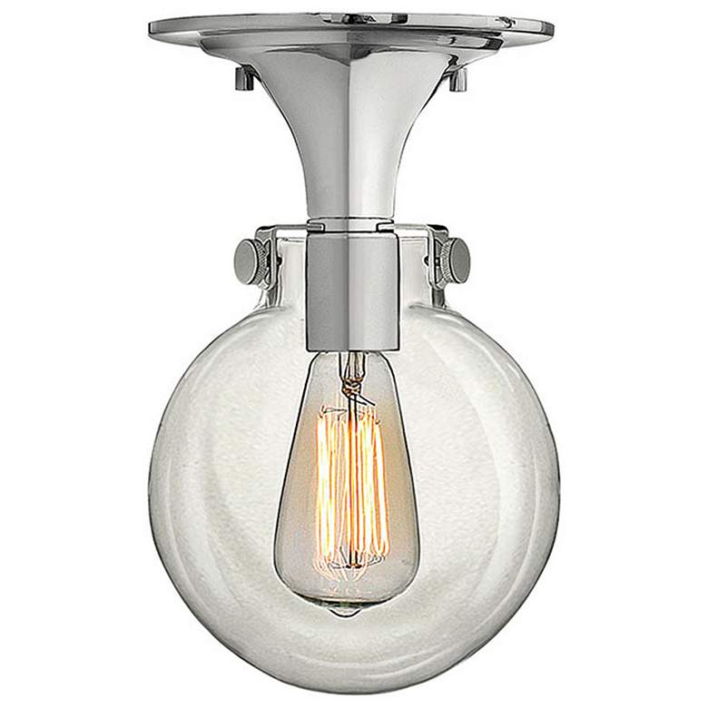 Image 1 Congress 7 inch Wide Chrome Ceiling Light by Hinkley Lighting