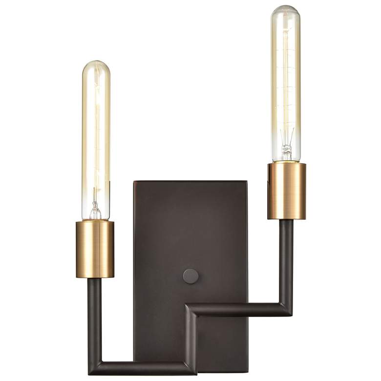 Image 1 Congruency 8 inch High 2-Light Sconce - Oil Rubbed Bronze