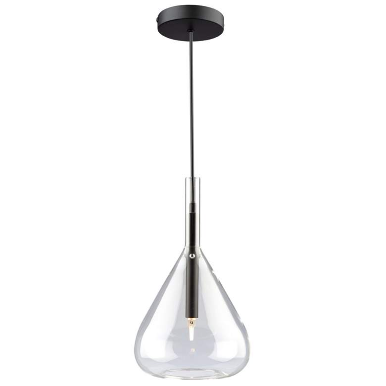 Image 1 Conic 1 Light Pendant Black