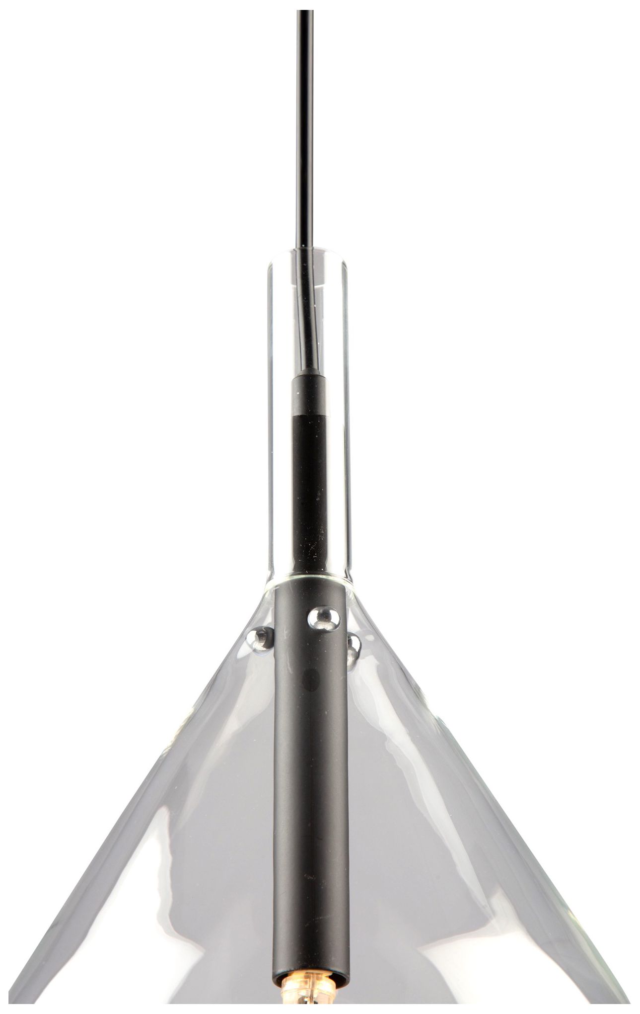 Conic 1 Light Pendant Black