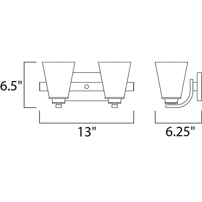 Image 2 Conical 2-Light Bath Vanity more views