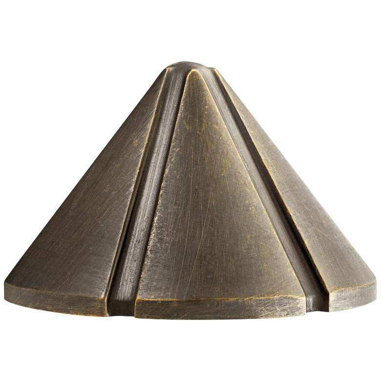 Image 1 Conical 3 3/4 inch Wide Centennial Brass 2700K LED Deck Light