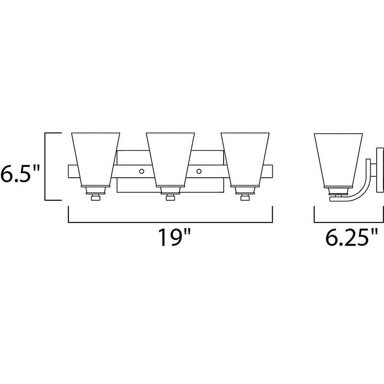 Image 2 Conical 3-Light Bath Vanity more views