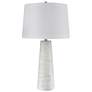 Conical 31.5" High White Washed Table Lamp