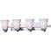 Conical 4 Light 26.25" Wide Satin Nickel Vanity Light