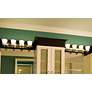 2_Conical 4 Light 26.25" Wide Satin Nickel Vanity Light more views