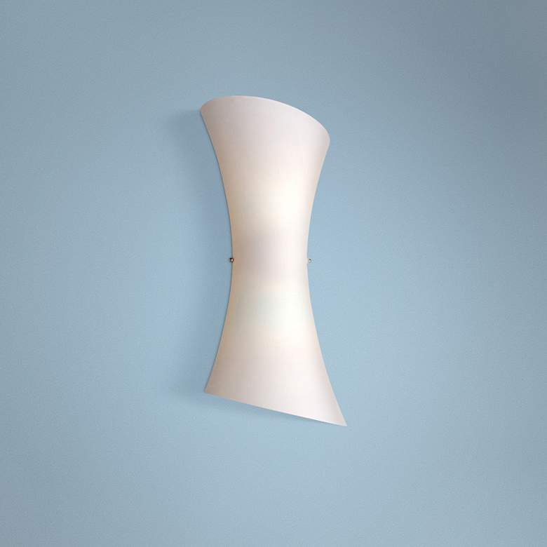 Conico Collection 20&quot; High Frost White Modern Wall Sconce