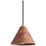 2_Conique 1-Light Mini Pendant in Dark Walnut