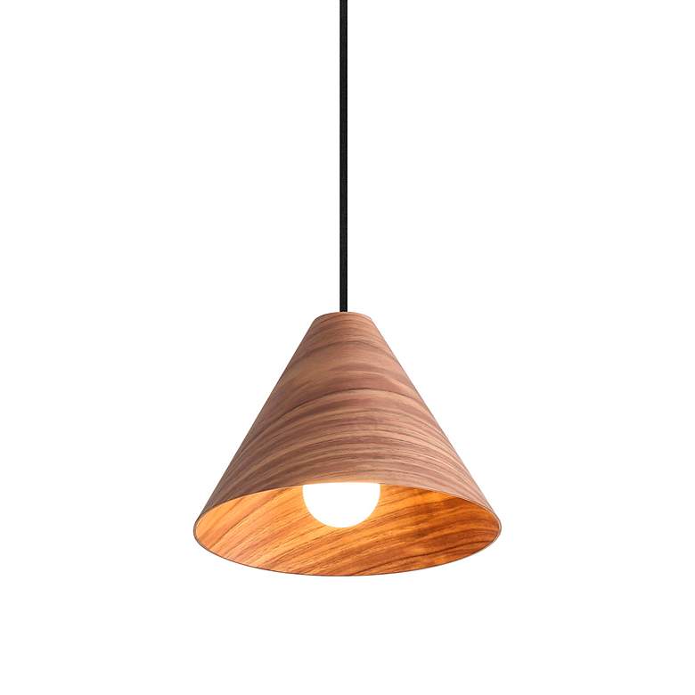 Image 4 Conique 1-Light Mini Pendant in Dark Walnut more views