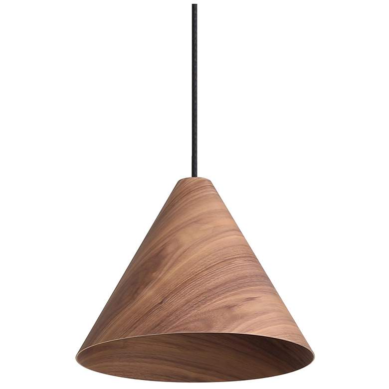 Image 1 Conique 1-Light Pendant in Dark Walnut