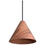 1_Conique 1-Light Pendant in Dark Walnut