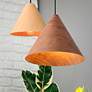 Thumbnail3 of Conique 2-Light Pendant in Dark Walnut more views