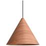 1_Conique 3-Light Pendant in Dark Walnut