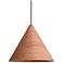 Conique 3-Light Pendant in Dark Walnut