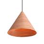 3_Conique 3-Light Pendant in Dark Walnut more views