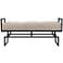 Coniston 48 1/2" Wide Beige Fabric Tufted Banquette Rectangular Bench