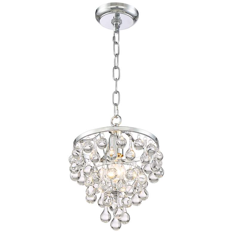 Conley 9 3/4&quot; Wide Chrome and Clear Glass Mini Pendant more views