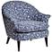 Conli Scrolling Vine Blue and White Armchair