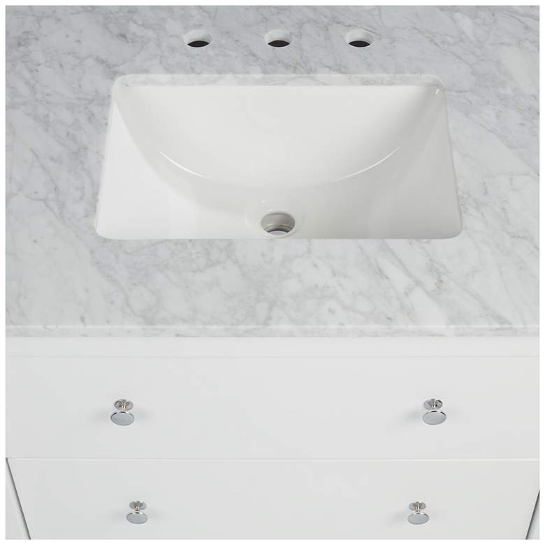 Image 5 Conna 30" Wide 2-Drawer White Single Sink Vanity more views
