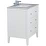Conna 30" Wide 2-Drawer White Single Sink Vanity