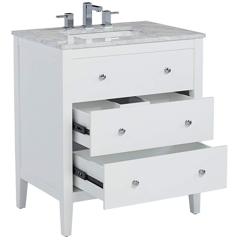 Image 7 Conna 30" Wide 2-Drawer White Single Sink Vanities Set of 2 more views