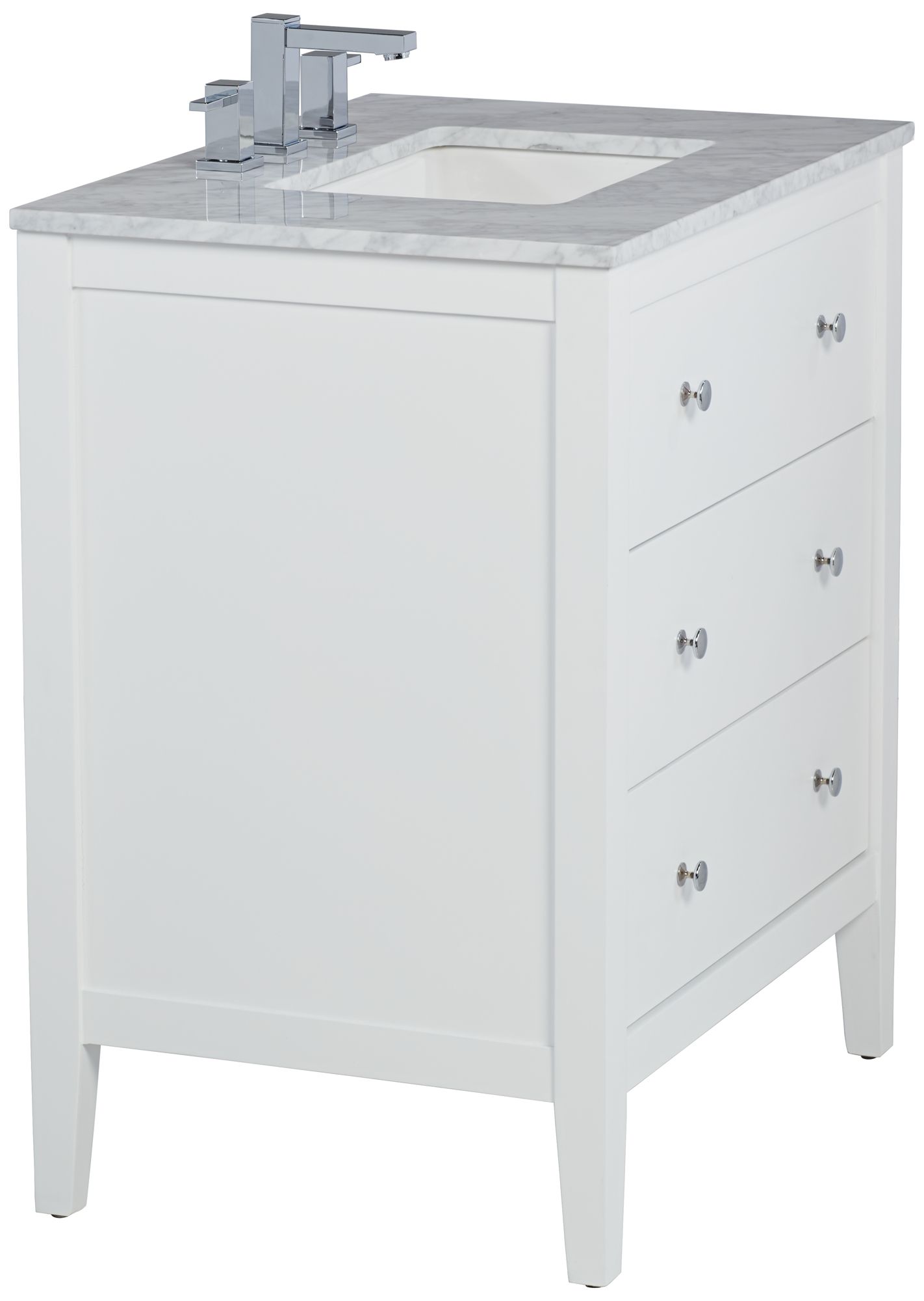 Conna 30" Wide 2-Drawer White Single Sink Vanities Set of 2