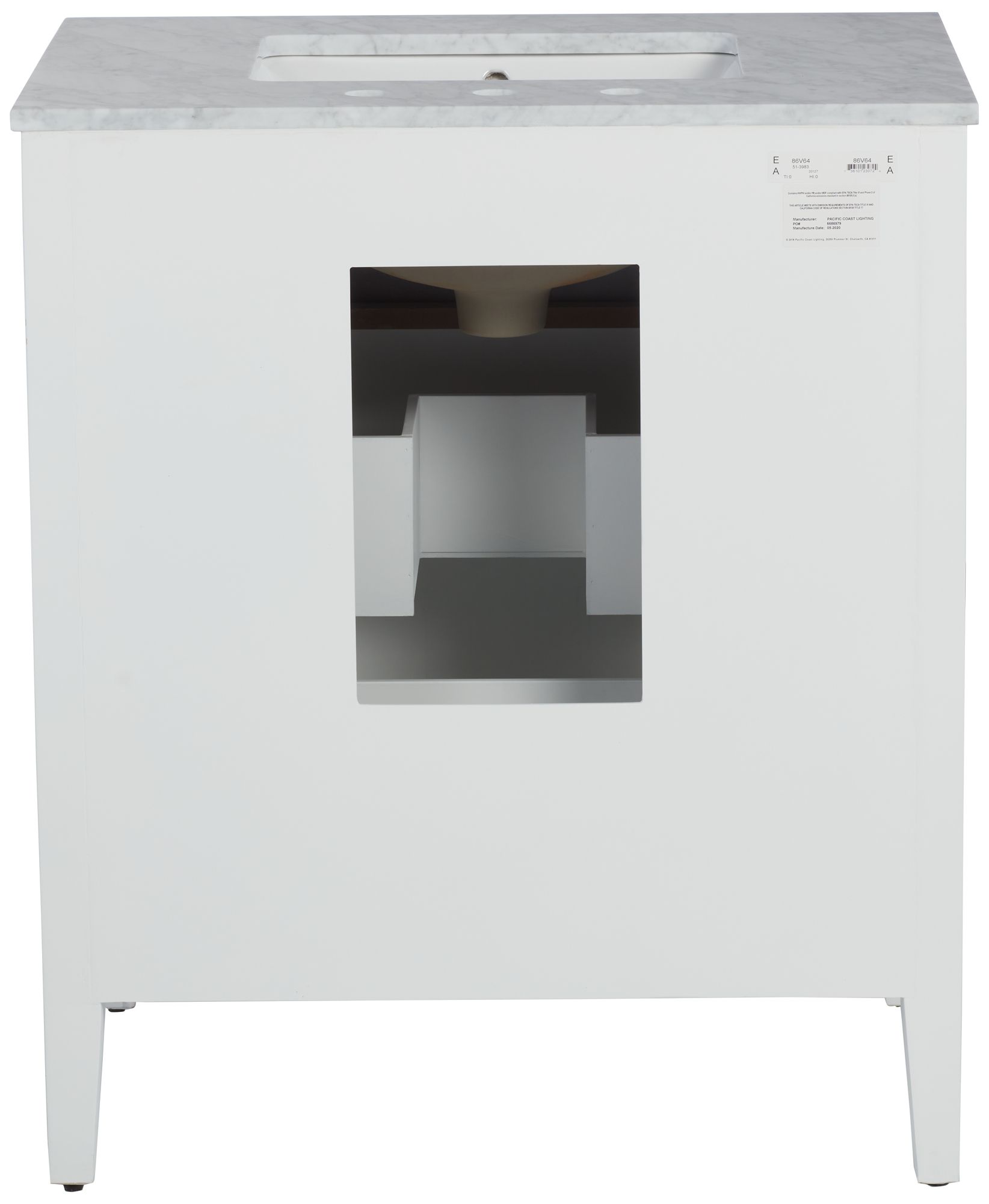 Conna 30" Wide 2-Drawer White Single Sink Vanities Set of 2