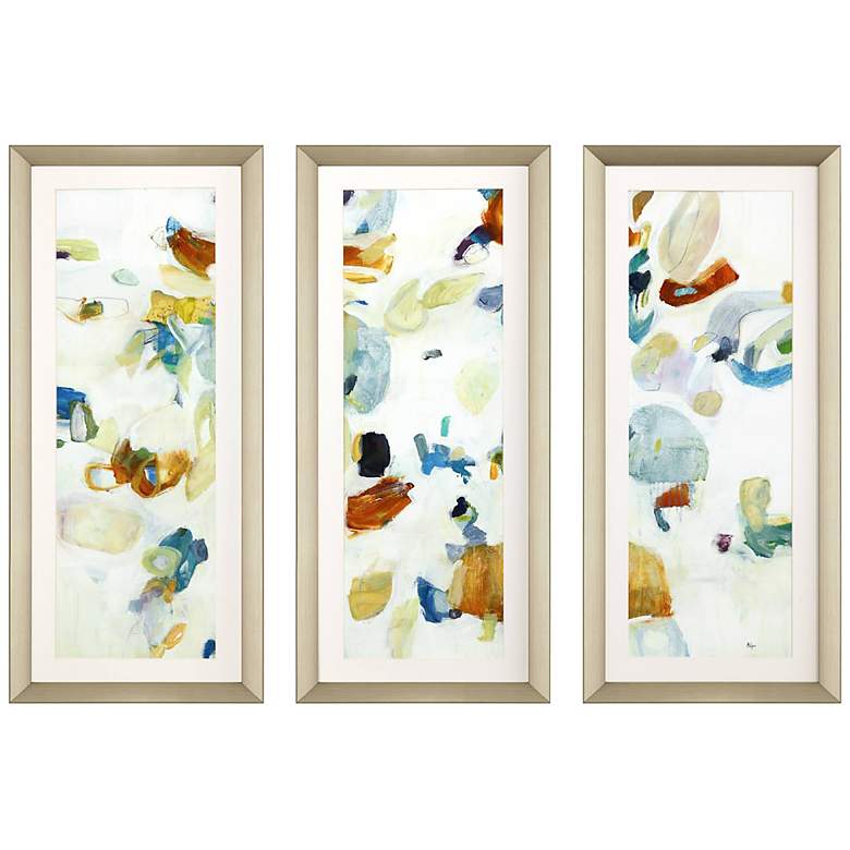 Image 3 Connectivity 43 inch High 3-Piece Giclee Framed Wall Art Set