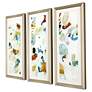 Connectivity 43" High 3-Piece Giclee Framed Wall Art Set in scene