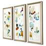 5_Connectivity 43" High 3-Piece Giclee Framed Wall Art Set more views