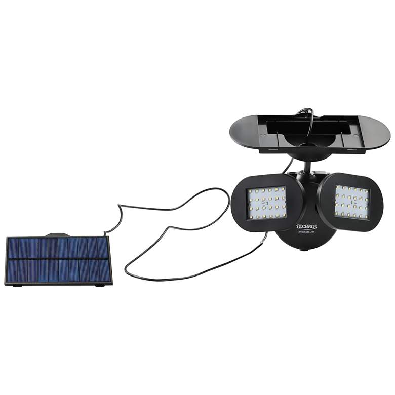 Image 2 Connel Black Twin Direction LED Solar Security Light
