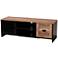 Connell 43 1/4" Wide Natural Brown and Black 2-Door TV Stand