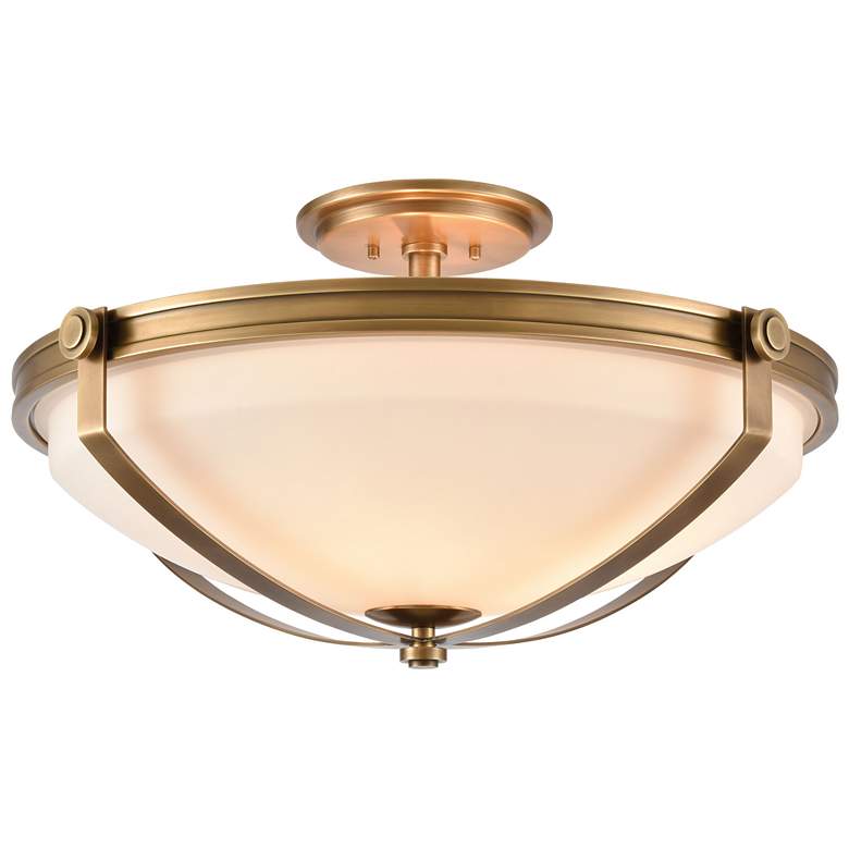 Image 1 Connelly 23" Wide Natural Brass Metal Ceiling Light