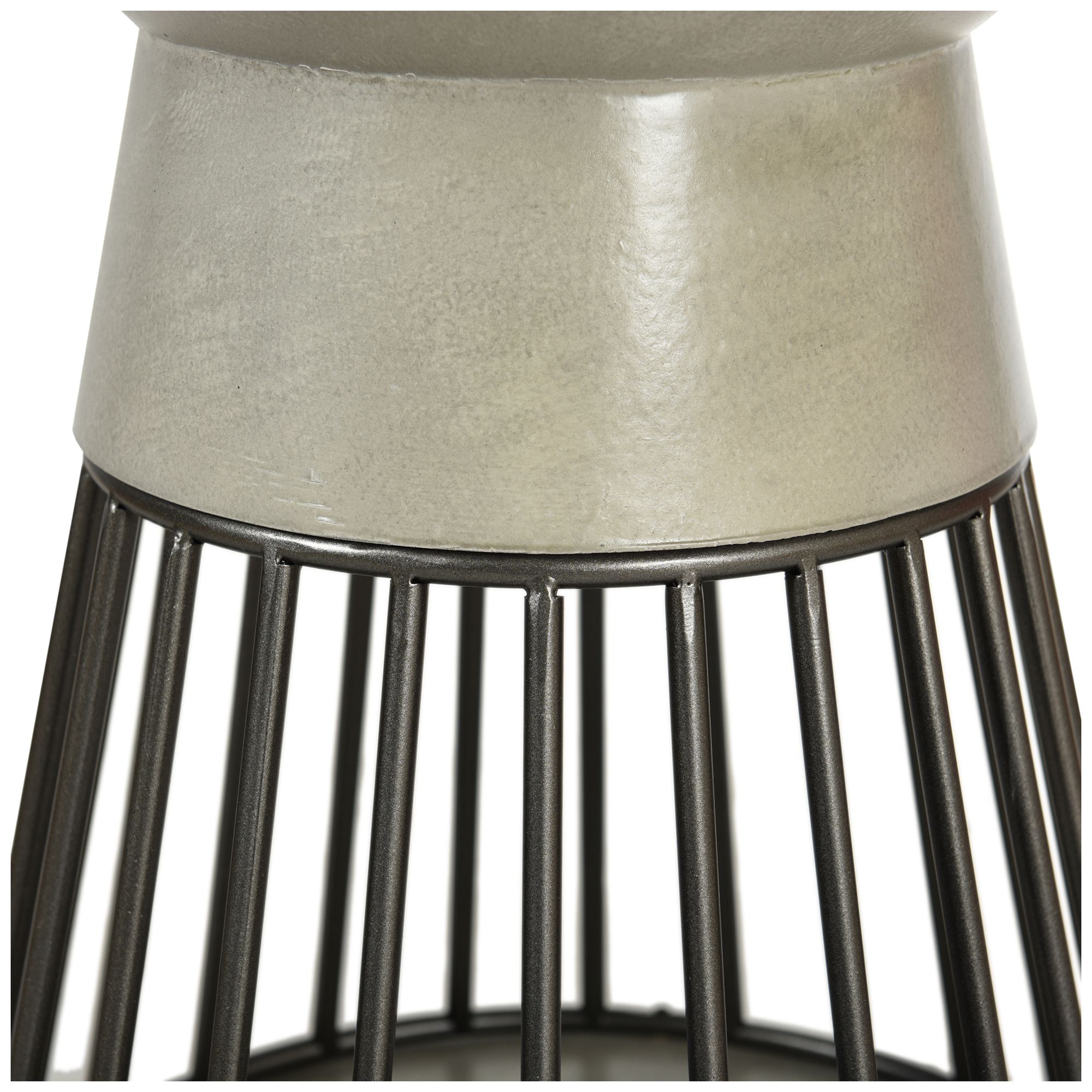 Image 4 Conner 14 x 27 Cement Gray Side Table more views