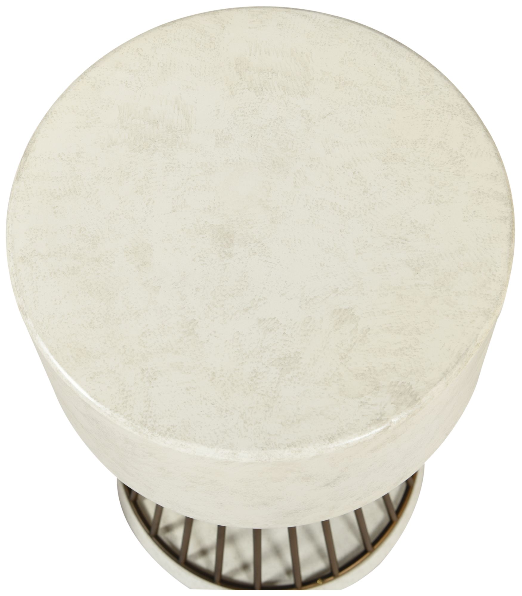 Image 3 Conner 14 x 27 Cement White Side Table more views