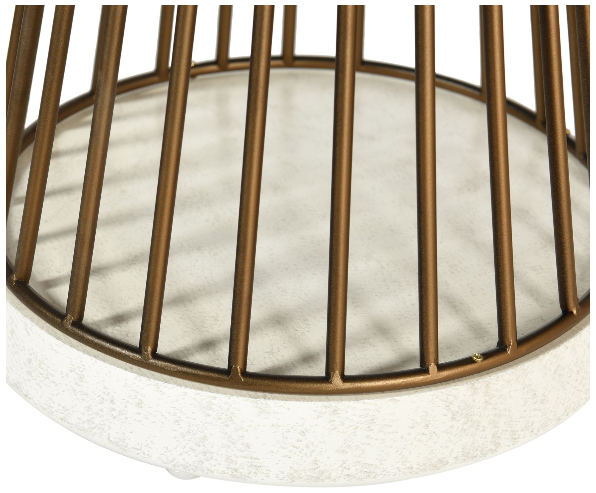 Image 6 Conner 14 x 27 Cement White Side Table more views