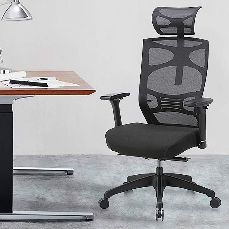 Image 1 Connex Black Fabric Adjustable Office Chair